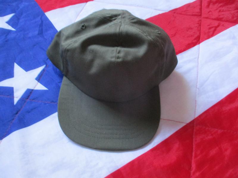 1987 US ARMY ISSUE VIETNAM WAR baseball base ball type CAP HAT OG GREEN MEDIUM platoon