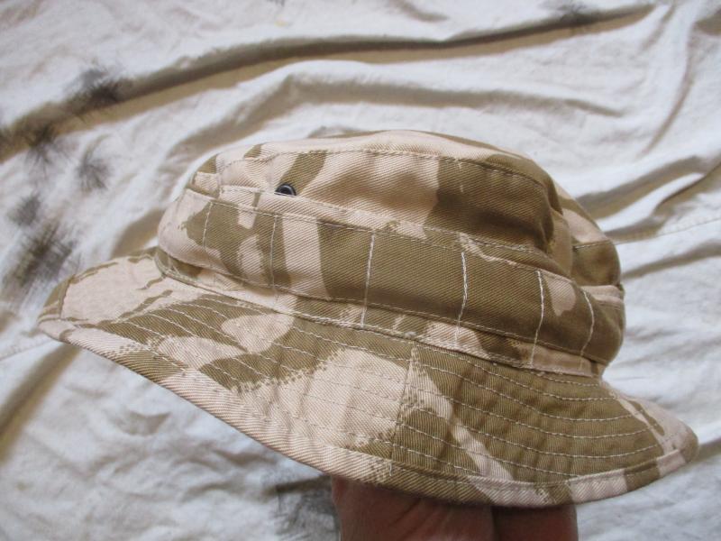 BRITISH ARMY / SAS issue MODIFIED DESERT DPM DDPM BOONIE HAT 57CM MEDIUM