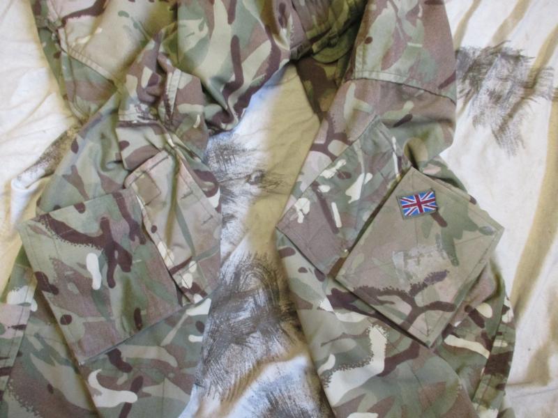 British army ISSUE MTP MULTICAM camo MK2 PCS windproof COMBAT SMOCK xl - XXL