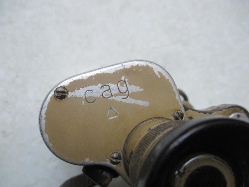 WW2 GERMAN ARMY / Waffen SS 6X30 cag DIENSTGLAS BINOCULARS dak / late war ordinance TAN