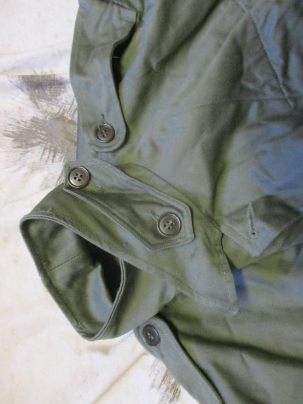 1968 FRENCH ARMY OG GREEN BDU M65 COMBAT JACKET COAT medium NEW