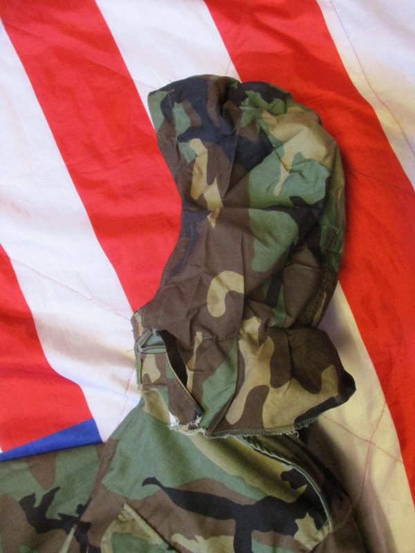 real 1985 US ARMY USA Issue WOODLAND CAMO CAMOUFLAGE M65 COAT COMBAT JACKET M-L