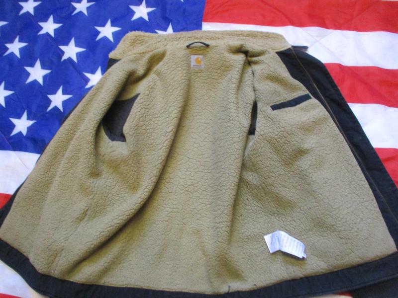 Vintage Carhartt US NAVY blue N1 N3 Sherpa DECK sheffield JACKET COAT medium