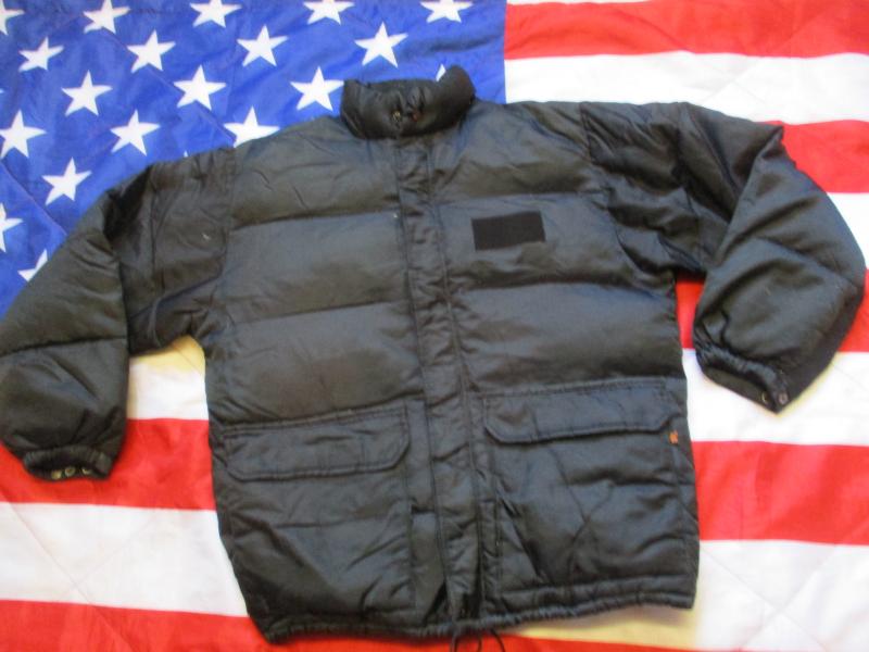 GENUINE ALPHA INDUSTRIES USA warm down feather filled ARCTIC JACKET black MEDIUM