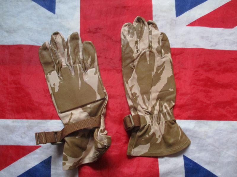 British Army 2006 Afghanistan ISSUE desert dpm LEATHER SHOOTING SNIPER COMBAT GLOVES 9 Medium