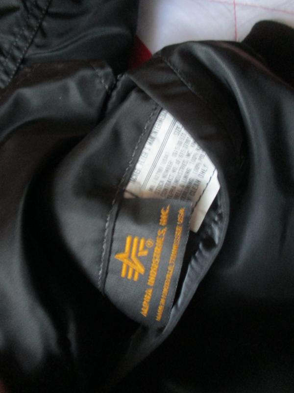 REAL ORIGINAL ALPHA INDUSTRIES USA MA1 bomber pilot JACKET COAT black XL