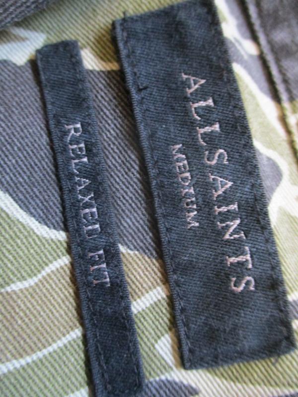 ALL SAINTS USSF vietnam war LATE WAR LLD tiger stripe jungle SHIRT medium LARGE