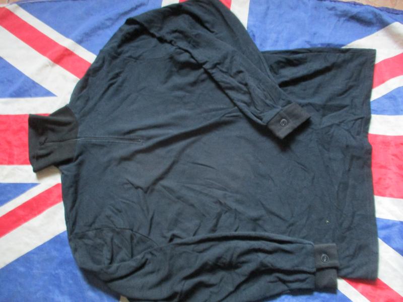 genuine BRITISH ARMY / SAS ISSUE black COLD WEATHER ecw NORWEGIAN NORGIE shirt 108cm xl
