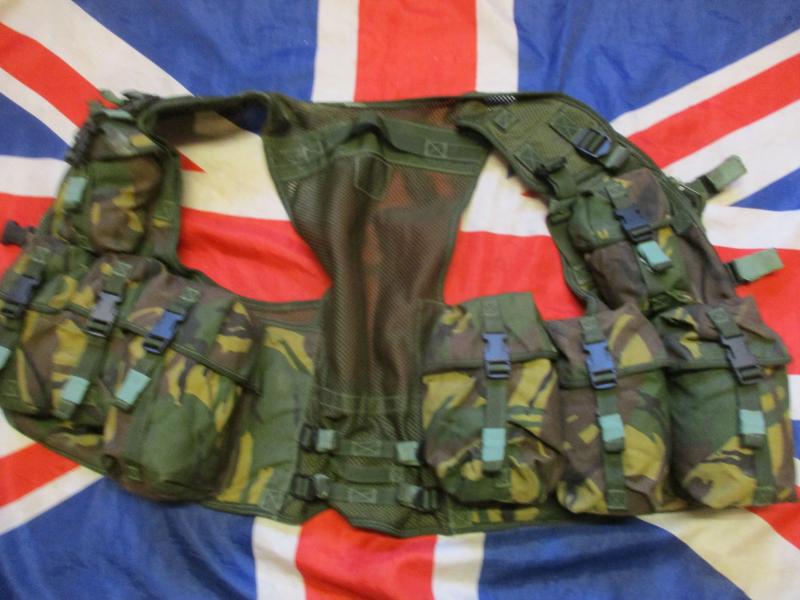 UK DPM camo PLCE OPS CTR CHEST WEBBING GP WAISTCOAT LBV VEST LBE 1990S era