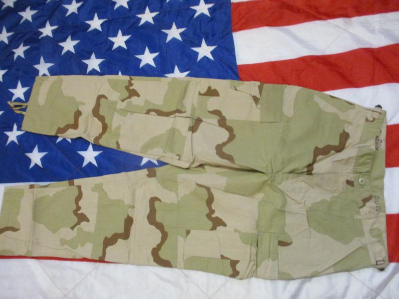 GENUINE issue USA us AMERICAN tri desert CAMO BDU combat PANTS TROUSERS M L