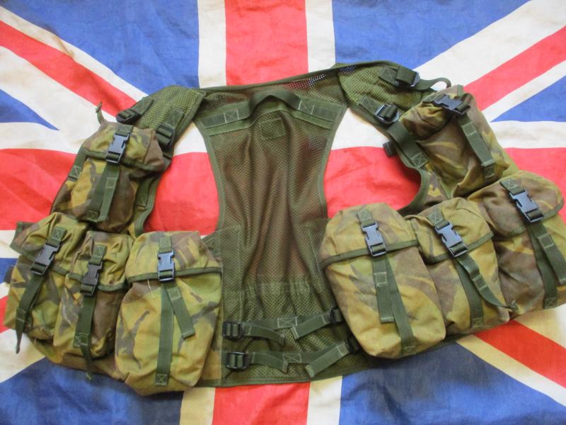 UK DPM camo PLCE OPS CTR CHEST WEBBING GP WAISTCOAT LBV VEST LBE 1990S era
