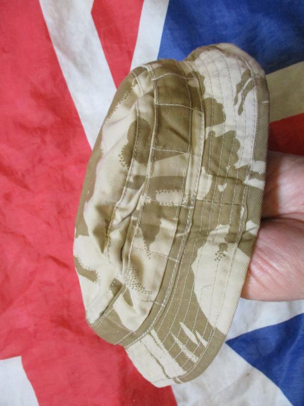 BRITISH ARMY / SAS  issue MODIFIED DESERT DPM DDPM BOONIE HAT  56CM MEDIUM