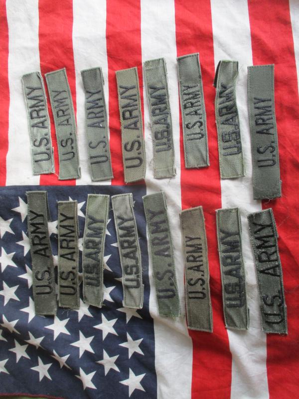 GENUINE issue US ARMY VIETNAM WAR ERA branch tape WEBBING PATCH subdued