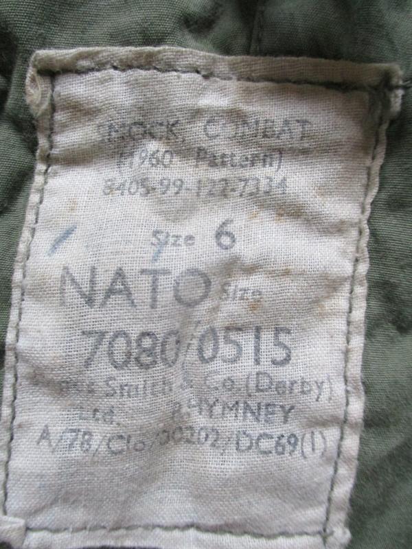 GENUINE BRITISH ARMY ISSUE p60 1960 pattern dpm COMBAT JACKET SMOCK size 6
