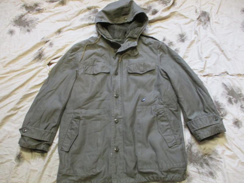 VINTAGE 1984 GERMAN ARMY bw moleskin grey WINTER PARKA JACKET COAT medium