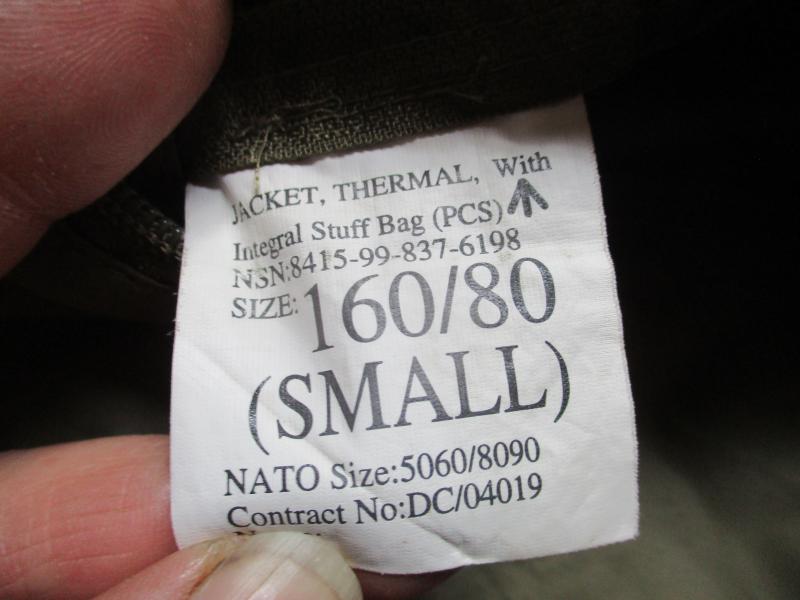 BRITISH ARMY latest ISSUE mtp og ARCTIC THERMAL softie SOFTY JACKET COAT small