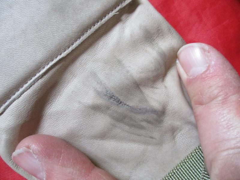 UK Afghanistan ISSUE desert tan LEATHER SHOOTING SNIPER COMBAT GLOVES size 8 s-m