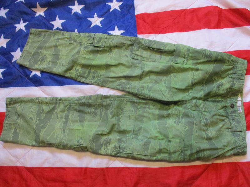 US AIR FORCE USAF issue ABU TIGER STRIPE DYED JUNGLE GREEN combat TROUSERS PANTS