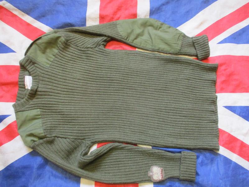 GENUINE BRITISH ARMY  COMMANDO issue JUMPER PULLOVER JERSEY 106CM large CSM WO2