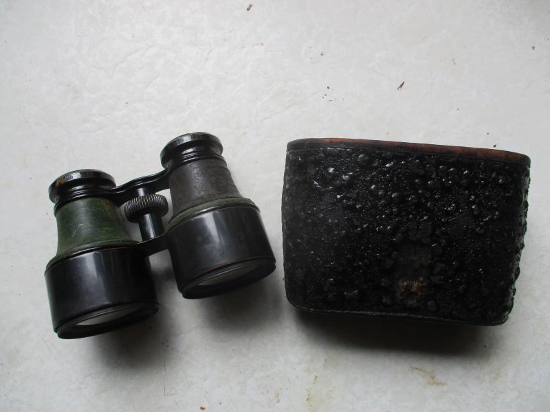 ROBSON of NEWCASTLE UPON TYNE WW1 Binoculars BIRTISH OFFICERS in Original Case Vintage Antique