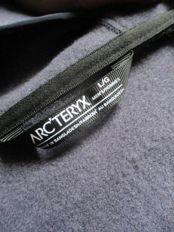 GENUINE real ARCTERYX arc'teryx KYANITE FLEECE HOODIE JACKET large - XL GREY