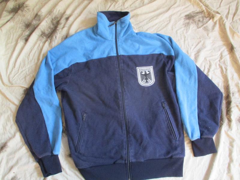 VINTAGE 1960's 70's 80's era GERMAN ARMY bundesehr TRACK SUIT TOP shirt jumper
