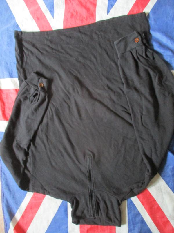 rare black BRITISH ARMY / SAS ISSUE COLD WEATHER ecw NORWEGIAN NORGIE shirt XXL