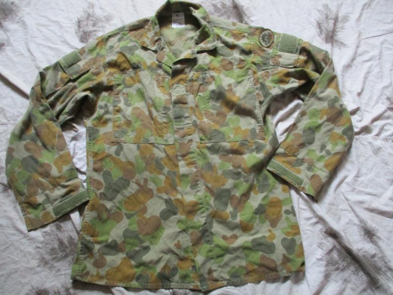 GENUINE issue AUSTRALIAN army JUNGLE AUSCAM DPU camo COMBAT SHIRT 100R large xl