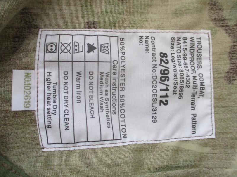 BRITISH ARMY ARCTIC ISSUE sas windproof MTP multicam CAMO TROUSERS PANTS 82/96/112 XL new