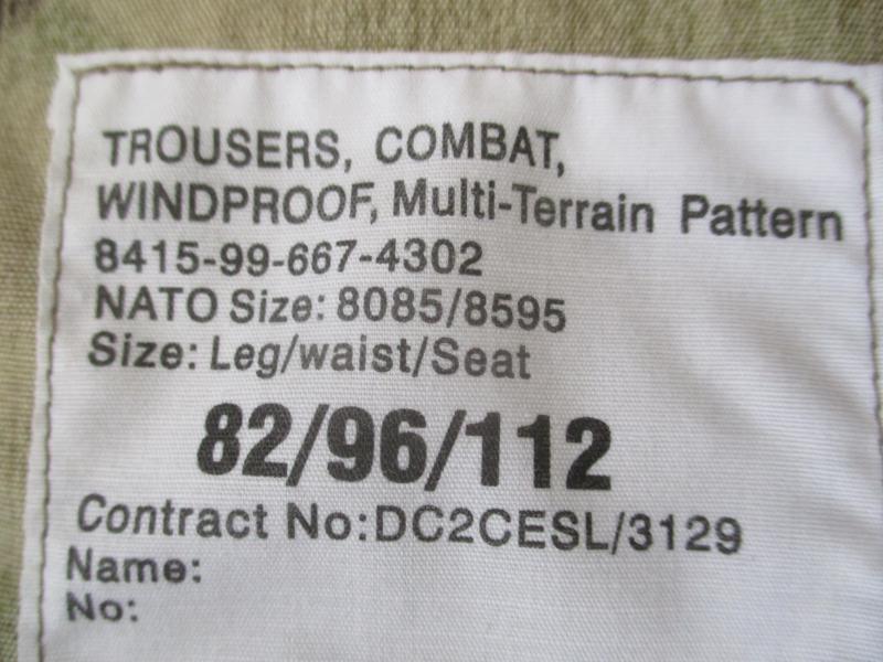 BRITISH ARMY ARCTIC ISSUE sas windproof MTP multicam CAMO TROUSERS PANTS 82/96/112 XL new
