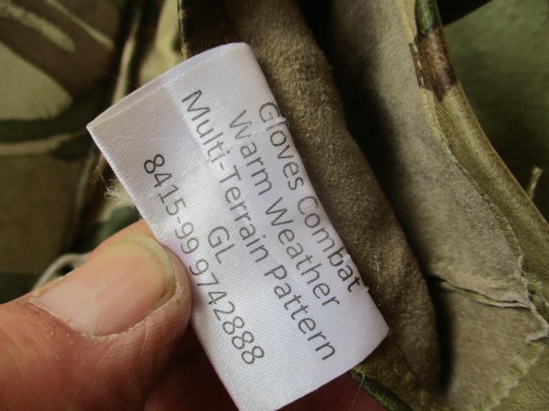 UK ISSUE mtp multicam LEATHER SNIPER shooting DESERT COMBAT GLOVES 10 large