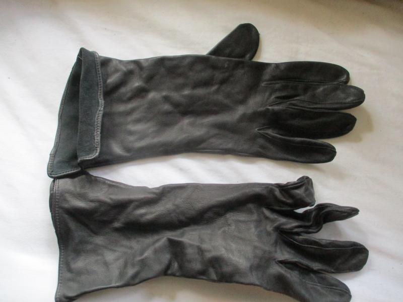 RAF PILOT ISSUE soft black LEATHER flying aviator GLOVES 9.5 Medium
