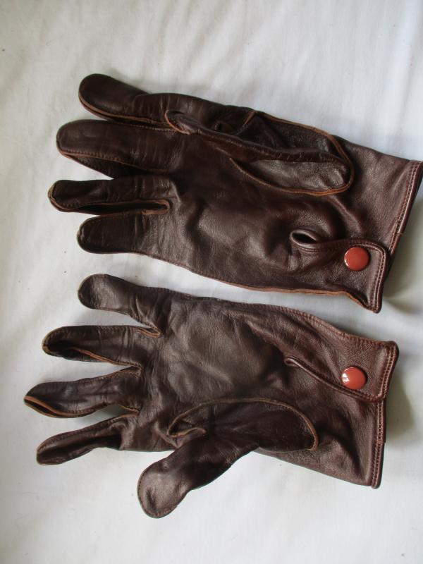 BRITISH ARMY OFFICERS ISSUE soft brown LEATHER no2 dress fad GLOVES 9.5 Medium