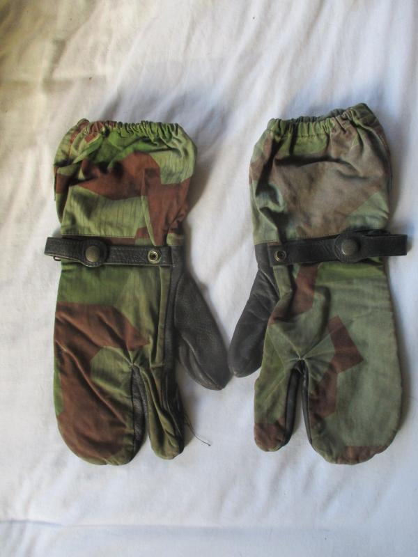 Very Rare 50s WEST GERMAN ARMY Bundeswehr 1956 Splinter Camouflage SNIPER MITTS