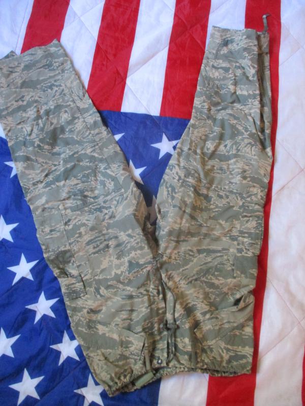 USAF US AIR FORCE ISSUE gore tex waterproof APECS tiger stripe abu CAMO TROUSERS