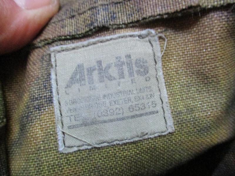 ORIGINAL old skool 80s - 90s era ARKTIS dpm camo SINGLE TRIPLE REAR POUCH SET