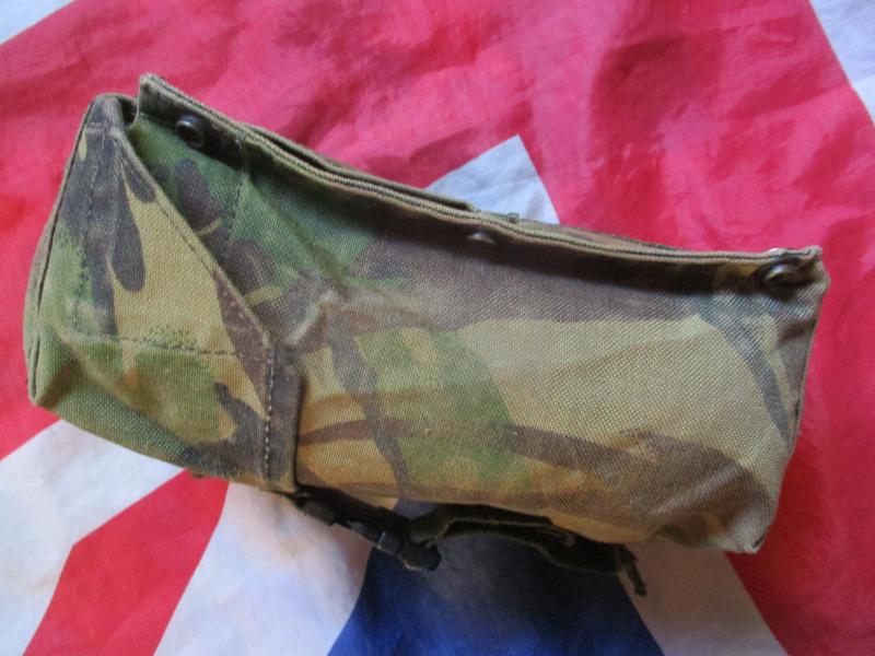 ORIGINAL old skool 80s - 90s era ARKTIS dpm camo SINGLE TRIPLE REAR POUCH SET