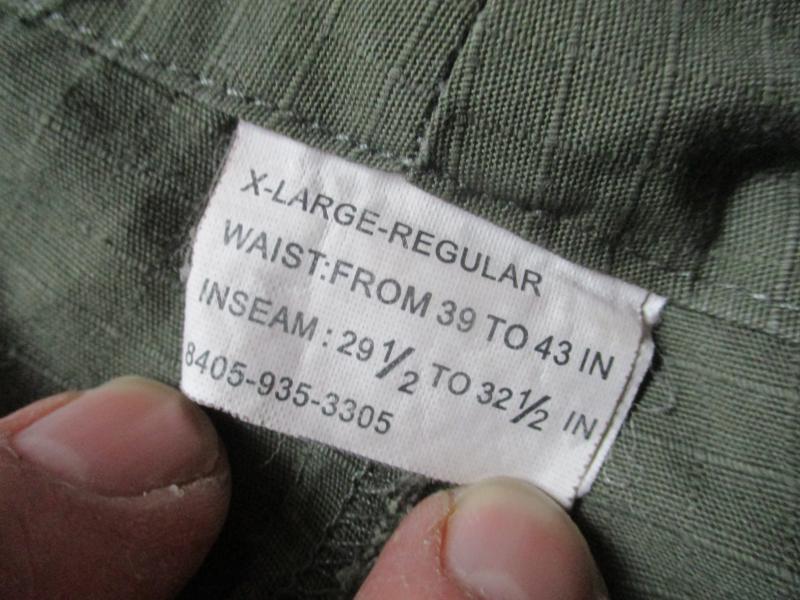 FOSTEX repo US ARMY VIETNAM WAR OG107 slant pocket BDU combat PANTS TROUSERS xl