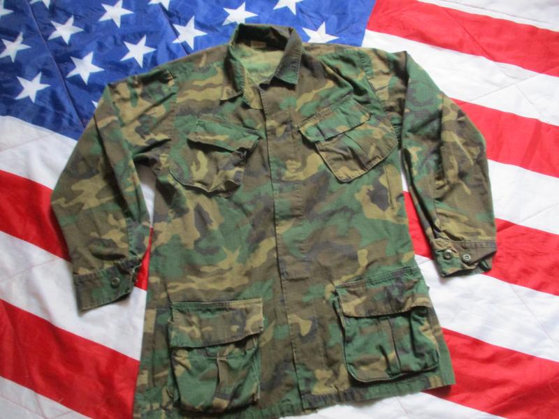 1969 VIETNAM WAR US ARMY SLANT POCKET combat JACKET ERDL rare late war brown CAMO