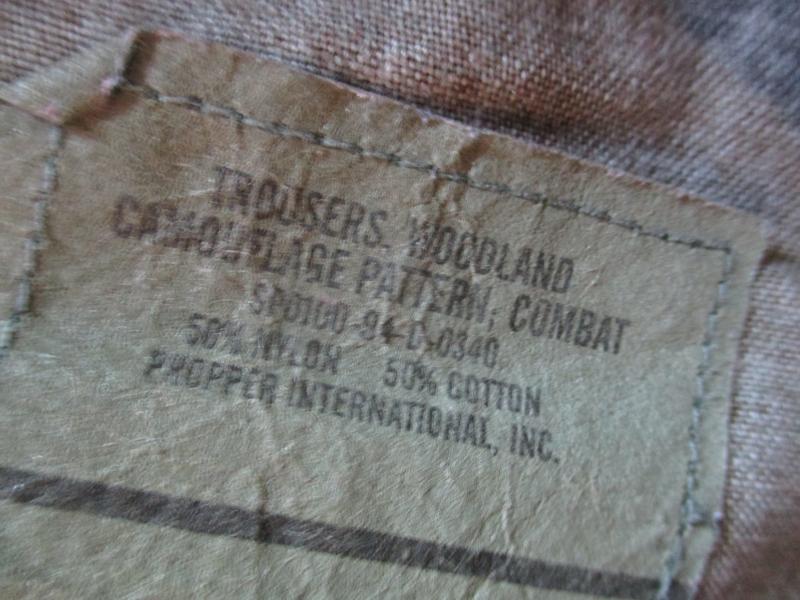 GENUINE issue USA us AMERICAN woodland CAMO BDU combat PANTS TROUSERS m65 material M / R