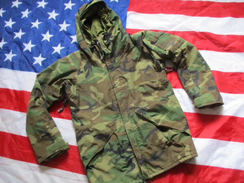 RARE 1985 early USARMY first ISSUE ECWCS ECW USA M81 woodland camo GORETEX PARKA COAT