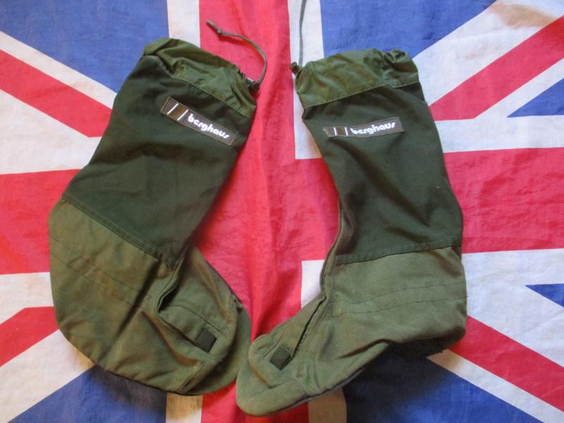 old skool falklands war era BERGHAUS YETI attak GORETEX WATERPROOF MOUNTAIN boot GAITERS xl