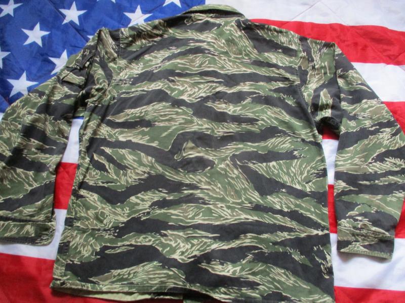 RARE 1987 real TIGER STRIPE PRODUCTS USA Vietnam War JWD CAMO COMBAT SHIRT xl
