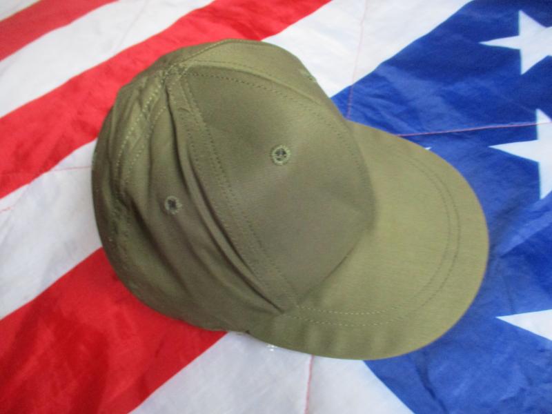 US ARMY ISSUE VIETNAM WAR baseball base ball type CAP HAT OG GREEN SIZE 7