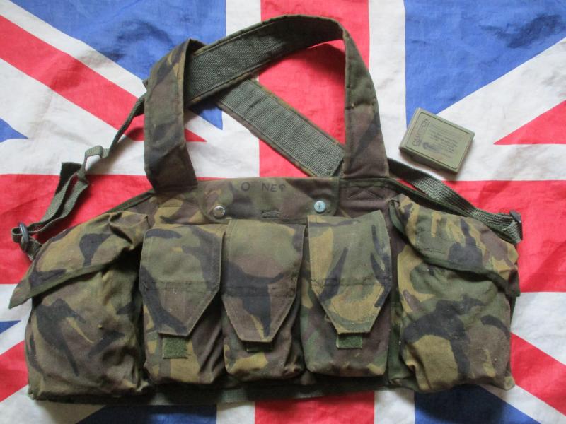 ORIGINAL old skool 80'S ARKTIS dpm camo CHEST RIG WEBBING 42 COMMANDO MODEL