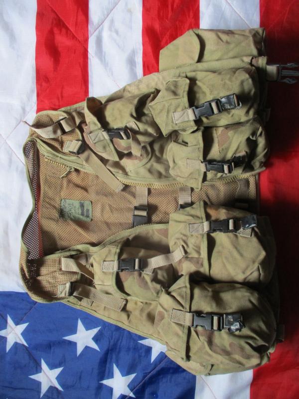 MKIV PLCE OPS CTR CHEST WEBBING GP WAISTCOAT LBV VEST LBE usa tri desert camo