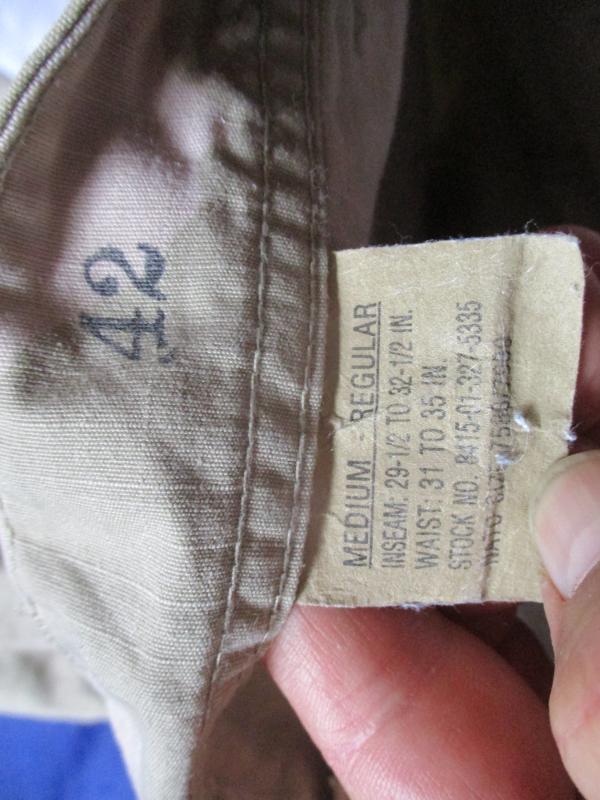 1995 USA us Army / usmc AMERICAN issue 2nd type TRI desert CAMO BDU combat PANTS TROUSERS Medium Rregular