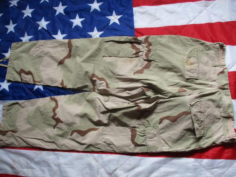 1995 USA us Army / usmc AMERICAN issue 2nd type TRI desert CAMO BDU combat PANTS TROUSERS Medium Rregular