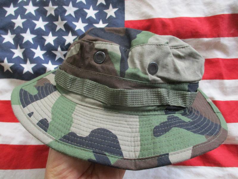 GENUINE USA US ARMY AMERICAN USMC PROPPER m81 woodland camo BDU BOONIE JUNGLE HAT XS