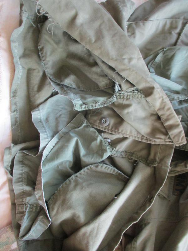 genuine US ARMY ISSUE VIETNAM WAR OG 107 M65 COAT field JACKET large - XL